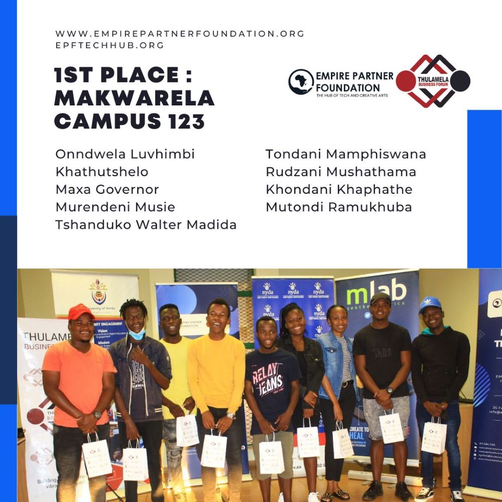 Makwarela Campus 123 Team at EPF Incubation Hub